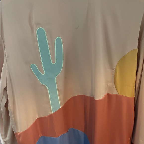 Colorblock Kimono robe - Picture 3 of 7